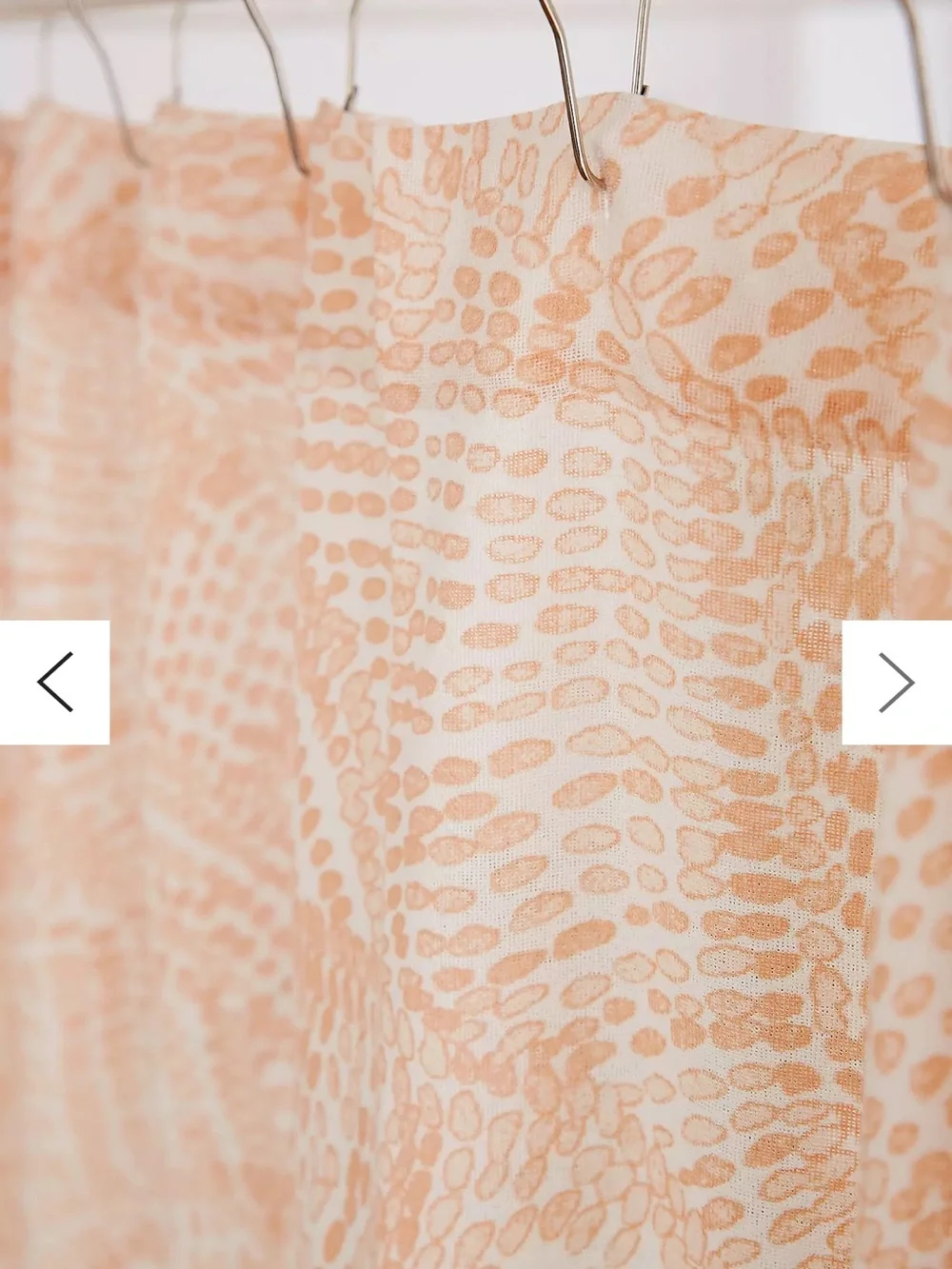 Urban Outfitters Geo Print Peach Shower Curtain